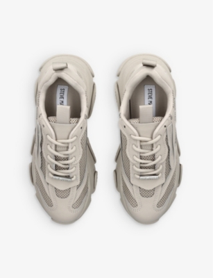 STEVE MADDEN: Possession faux-leather and mesh trainers