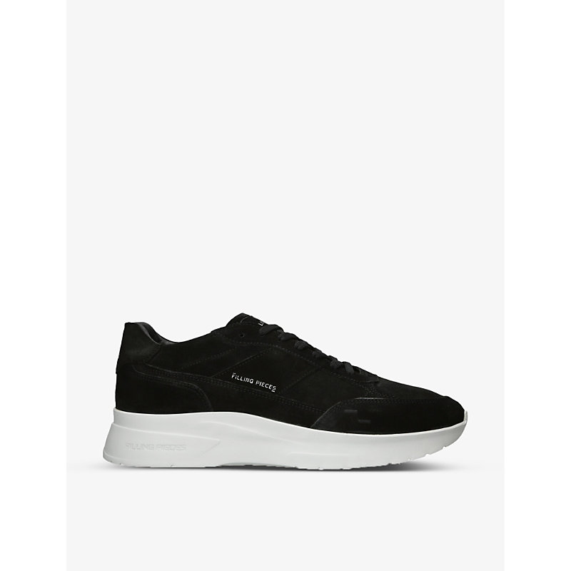 Filling Pieces Jet Runner Leather Low-top Trainers In Blk/white