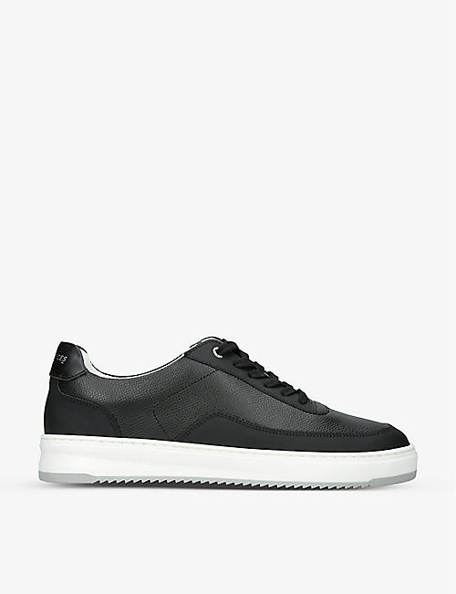 FILLING PIECES: Mondo contrast-sole leather low-top trainers