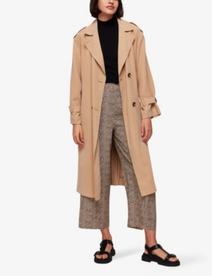 WHISTLES: Dashed leopard-print relaxed-fit woven trousers