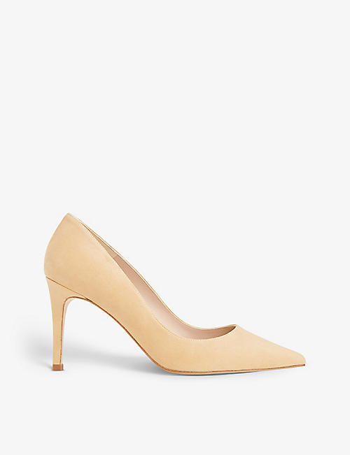 WHISTLES: Corie pointed-toe suede courts