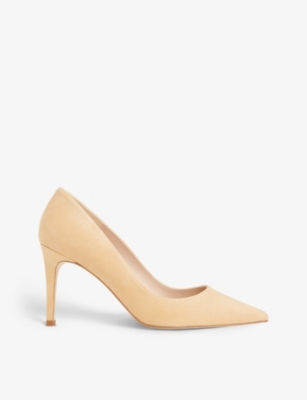 Whistles Women's Corie Suede Heeled Pump In Tan