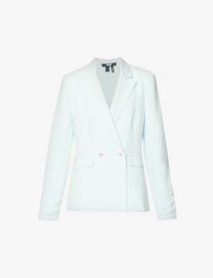 PAIGE PAIGE WOMEN'S ICE FLOW DAWSON DOUBLE-BREASTED LINEN-RAYON BLEND BLAZER,67012788