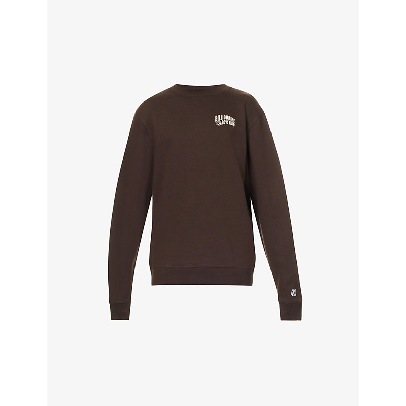 Billionaire Boys Club Mens Brown Small Arch Brand-print Cotton-jersey Sweatshirt