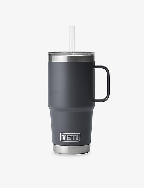 YETI: Rambler 25 0z stainless-steel straw mug 710ml
