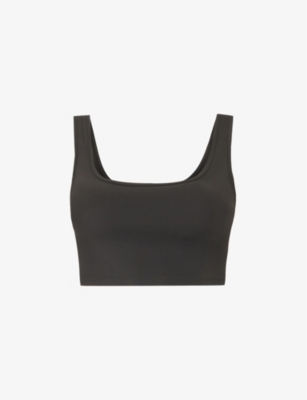 ADANOLA - Square-neck padded stretch-woven bra | Selfridges.com