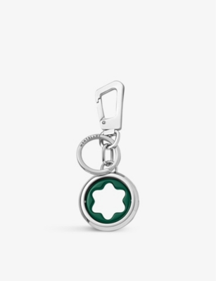 MONTBLANC: Meisterstuck spinning steel key fob