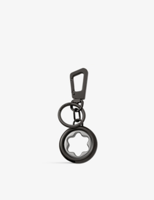 Montblanc Meisterstuck Spinning Brass Key Fob In Silver Colour / Black