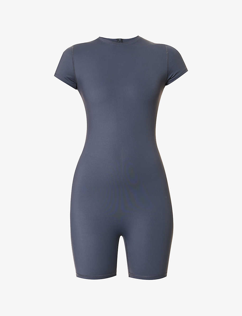 Adanola Ultimate Short-sleeved Stretch-woven Playsuit In Midnight Blue