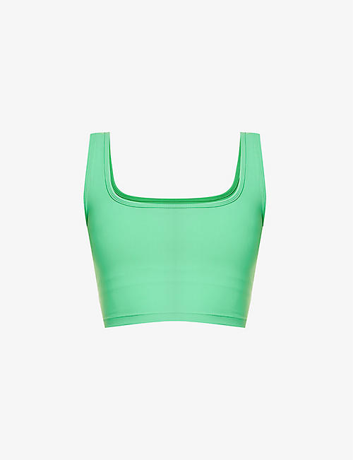 ADANOLA: Ultimate scoop-neck stretch-woven bra