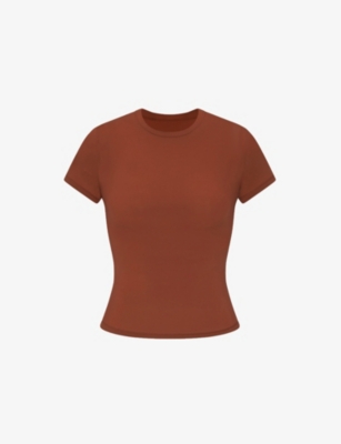 SKIMS: Fits Everybody short-sleeved stretch-jersey T-shirt