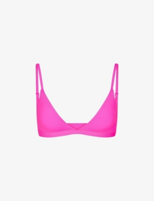 SKIMS - Fits Everybody Triangle Stretch-woven Bra | Selfridges.com