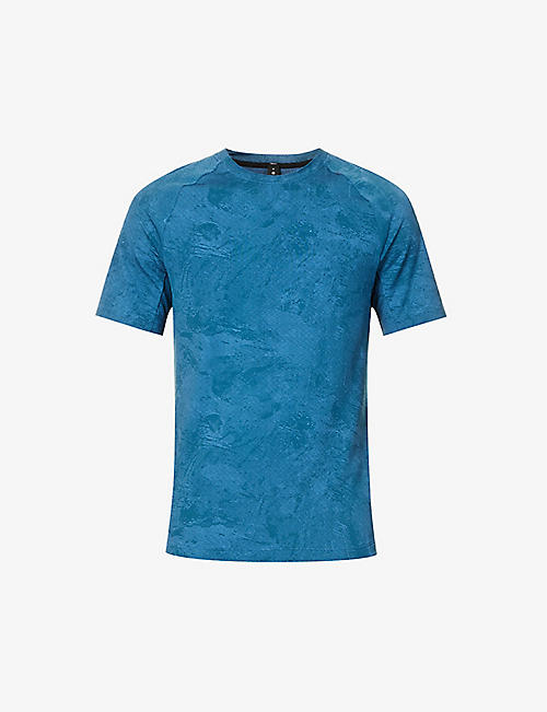 LULULEMON: Drysense crewneck recycled-stretch polyester blend T-shirt