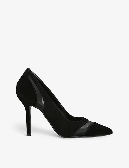CARVELA: Allure heeled mesh and suede courts