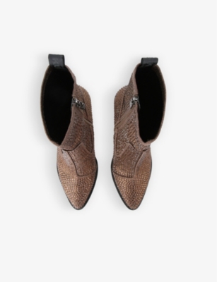 Sabrina crystal-embellished heeled ankle boots