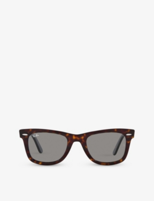 RAY-BAN: RB2140 Wayfarer tortoiseshell-effect square-frame acetate sunglasses
