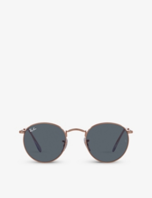 Ray Ban Ray-ban Womens Gold Rb3447 Round-frame Metal Sunglasses In Gold