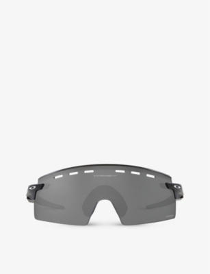 Oakley Womens Black Oo9235 Encoder Strike Rectangle-frame Acetate Sunglasses