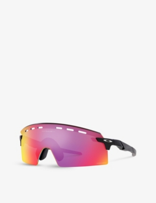 OAKLEY: OO9235 Encoder Strike rectangle-frame acetate sunglasses