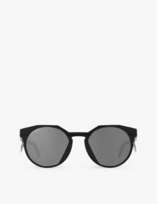 Shop Oakley Women's Black Oo9279 Round-frame Metal Sunglasses