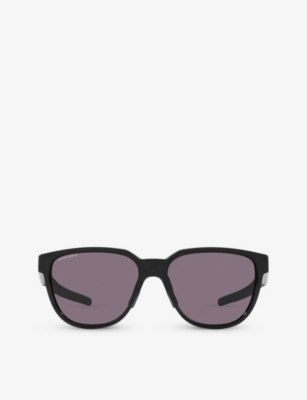 Oakley Womens Black Oo9250 Actutator Rectangle-frame Acetate Sunglasses