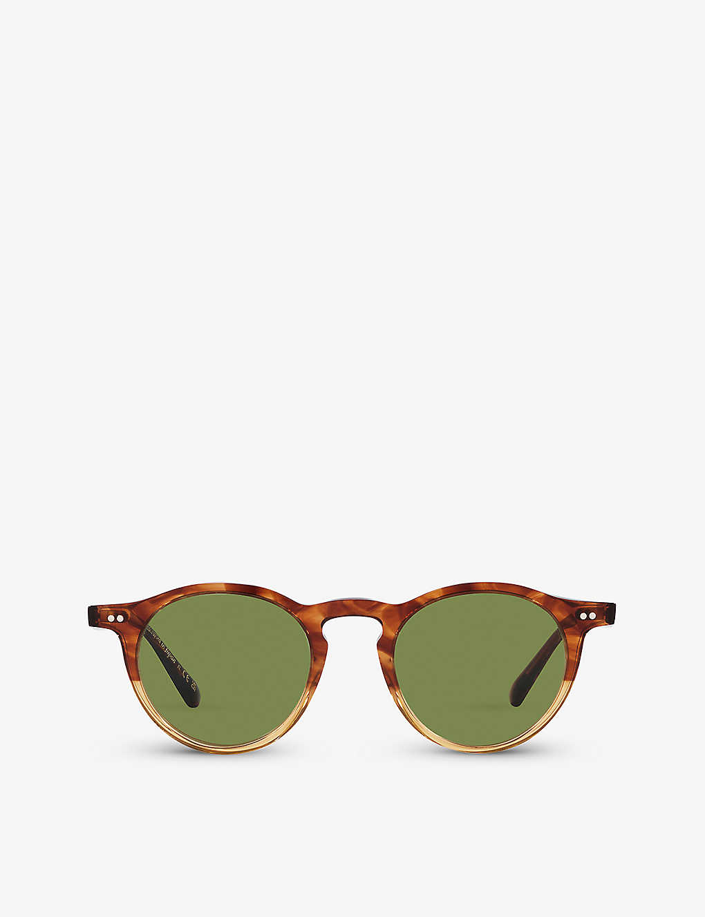 Oliver Peoples Womens Brown 0ov5504su Solar Round-frame Tortoiseshell Acetate Sunglasses
