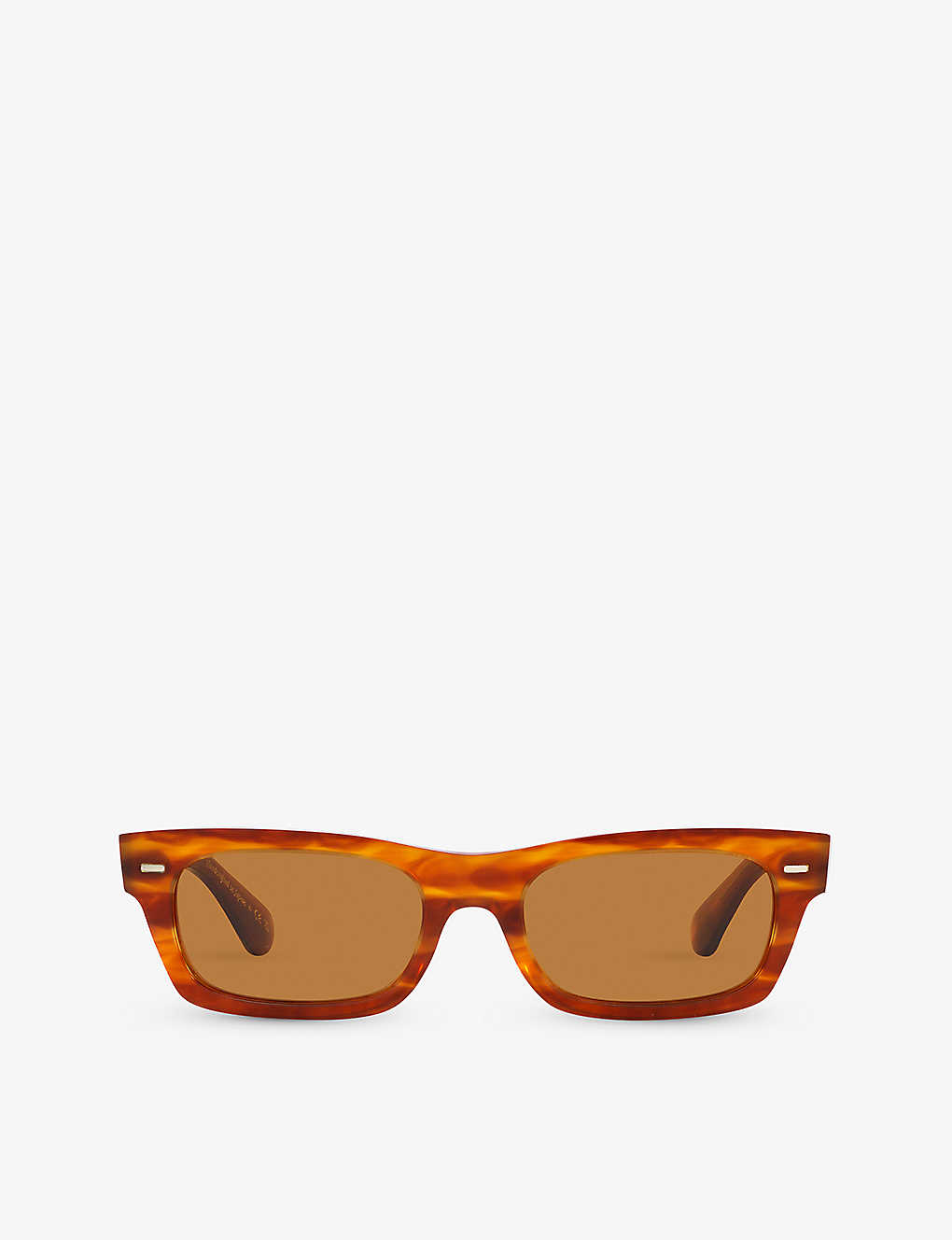 Oliver Peoples Womens Brown Ov5510su Davri Rectangle-frame Tortoiseshell Acetate Sunglasses