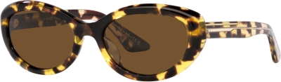 Shop Oliver Peoples Women's Brown Ov5513su 1969c Round-frame Tortoiseshell-print Acetate Sunglasses