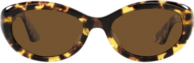 Shop Oliver Peoples Women's Brown Ov5513su 1969c Round-frame Tortoiseshell-print Acetate Sunglasses