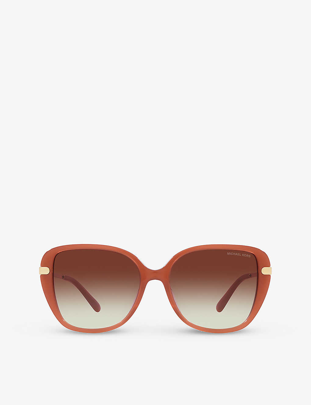 Michael Kors Womens White Mk2185bu Flatiron Square-frame Acetate Sunglasses