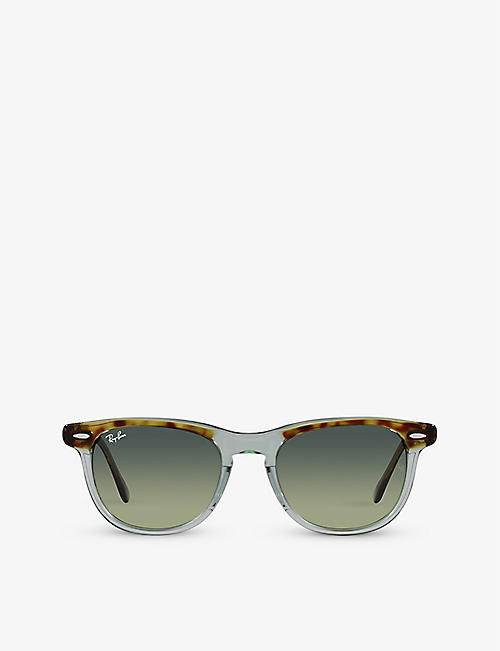 RAY-BAN: RB2398 Eagle Eye tortoiseshell-effect round-frame acetate sunglasses