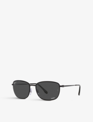RAY-BAN: 0RB3705 square-frame metal sunglasses