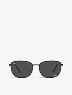 RAY-BAN: 0RB3705 square-frame metal sunglasses