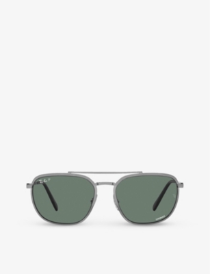 Ray Ban Rb3708 Chromance Sunglasses Gunmetal Frame Grey Lenses Polarized 59-18