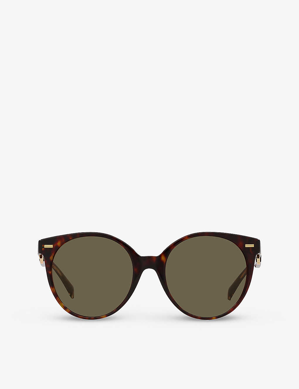 Versace Womens Brown Ve4442 Medusa-hardware Tortoiseshell-acetate Sunglasses