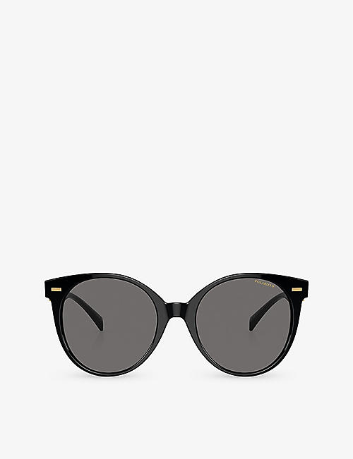 VERSACE: VE4442 Medusa-hardware phantos-frame acetate sunglasses