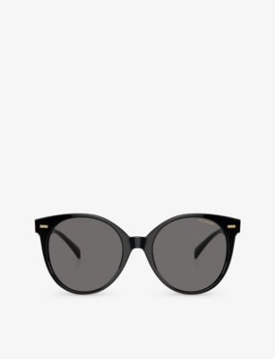 Versace Mens Black Ve4442 Medusa-hardware Phantos-frame Acetate Sunglasses