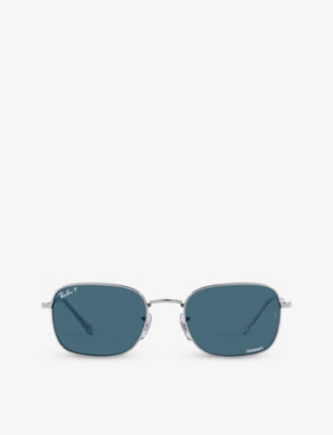 Ray Ban Sunglasses Unisex Rb3706 - Silver Frame Blue Lenses Polarized 54-20