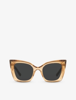 SAINT LAURENT: YS000413 Mica cat-eye acetate sunglasses