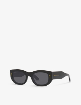 GUCCI: GC001936 GG1215S rectangle-frame acetate sunglasses