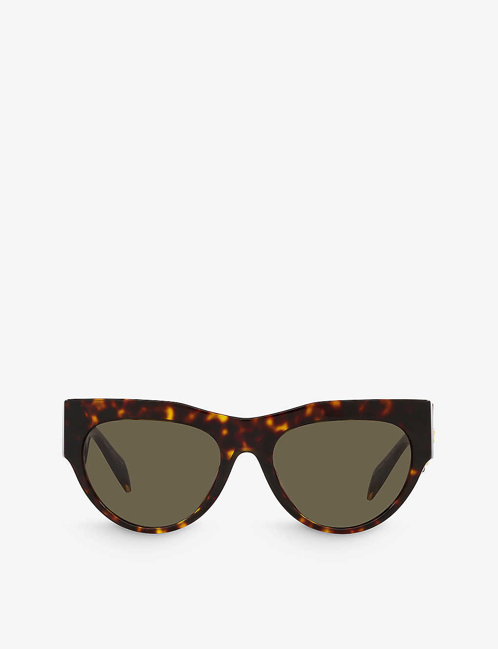 Versace Women's Brown Ve4440u Medusa '95-hardware Tortoiseshell Transparent-acetate Sunglasses