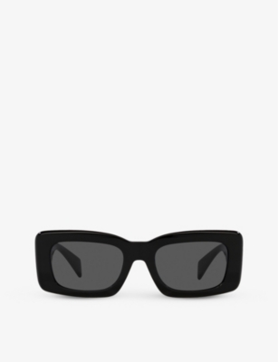 Versace Womens Black Ve4444u Endless Greca-hardware Acetate Sunglasses