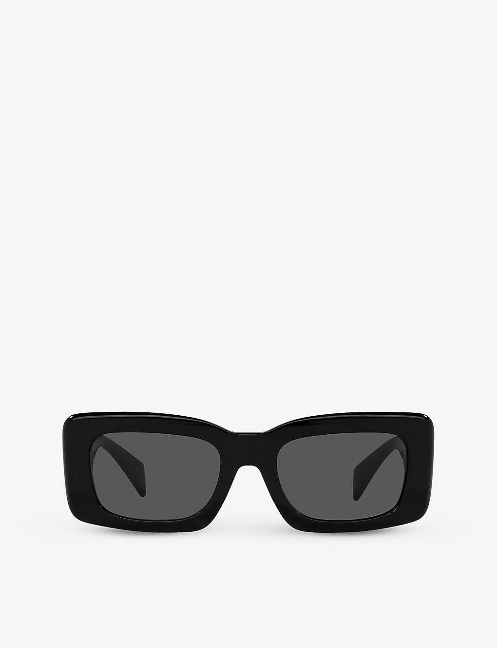 Versace Womens Black Ve4444u Endless Greca-hardware Acetate Sunglasses