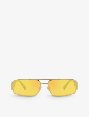 VERSACE: VE2257 Greca-hardware metal sunglasses