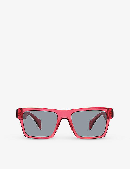 VERSACE: VE4445 tinted-lens square-frame acetate sunglasses