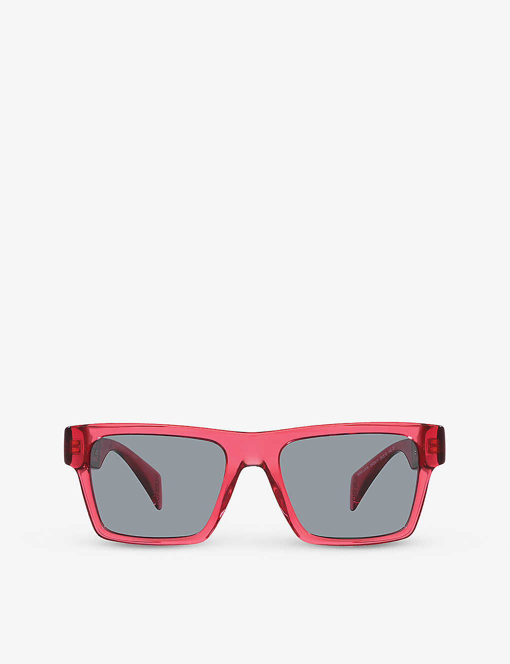 Versace Womens Red Ve4445 Tinted-lens Square-frame Acetate Sunglasses