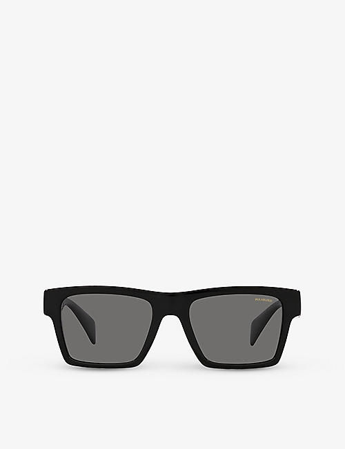 VERSACE: VE4445 Greca-hardware acetate sunglasses