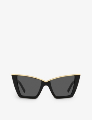 SAINT LAURENT: YS000435 SL 570 cat-eye acetate sunglasses