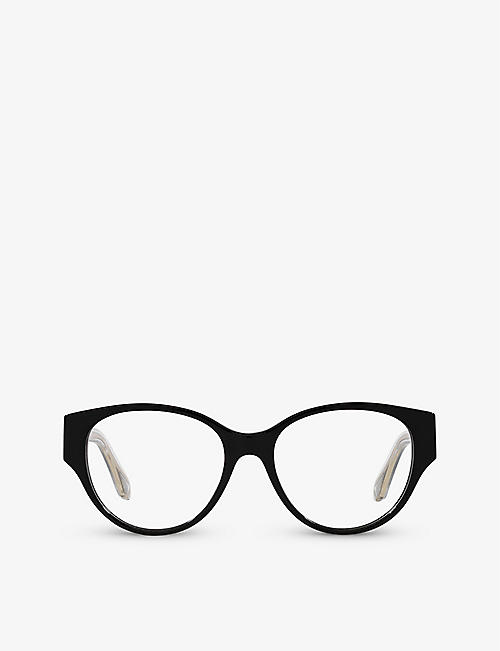 BVLGARI: BV4217 panthos-frame acetate optical glasses