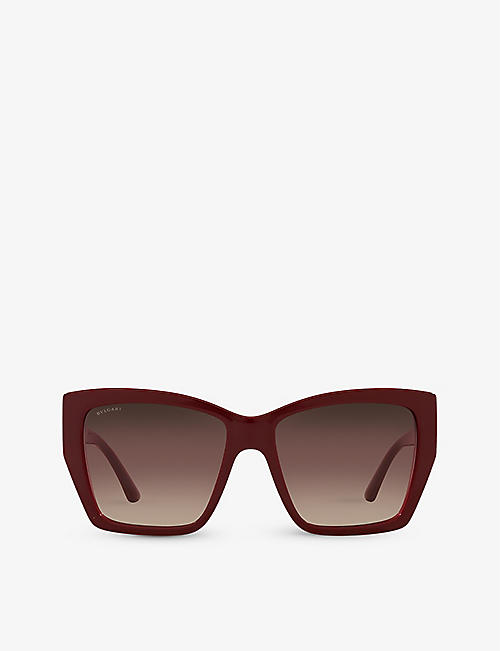 BVLGARI: BV8260 square-frame acetate sunglasses